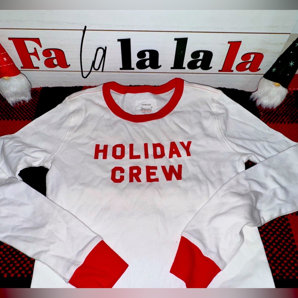 Like new Crewcuts “holiday crew” shirt